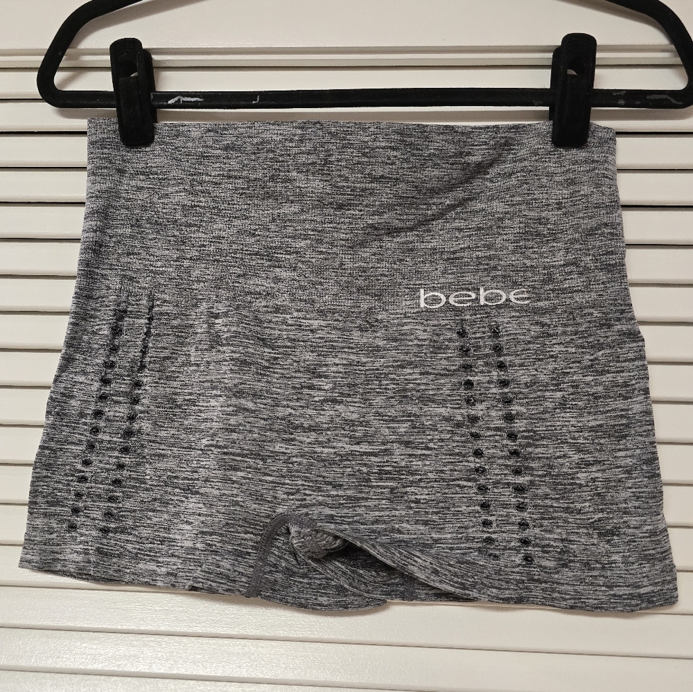 Bebe - (Plus-Size) Tag-Free Open Knit Tummy Control Seamless Shapewear Shorts